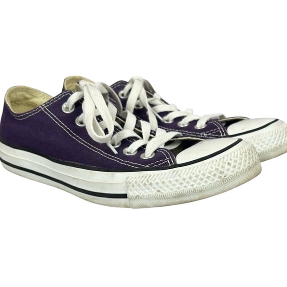 Converse All Star Chuck Taylor Low Top Purple Athletic Shoes Women’s Size 6.5 - Picture 1 of 10